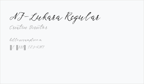 NF-Lukara Regular Business Card