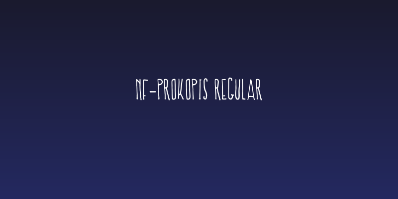 NF-Prokopis Regular Social Header