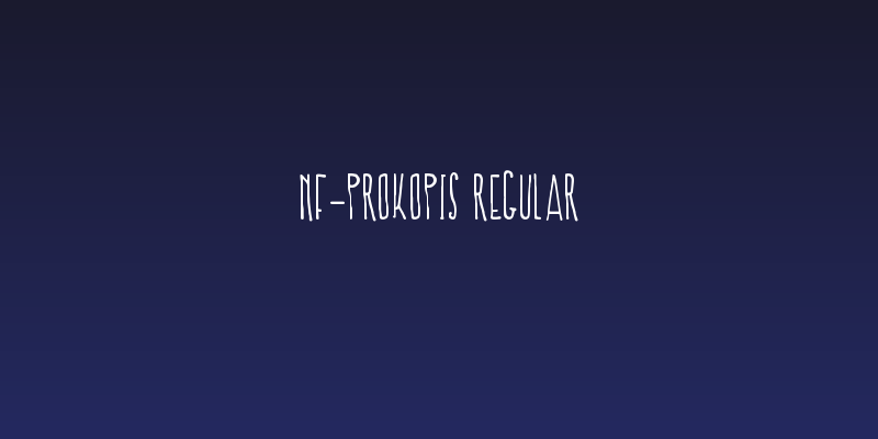 NF-Prokopis Regular Social Header