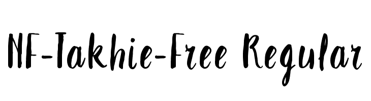 NF-Takhie-Free Regular  Frei Schriftart Herunterladen
