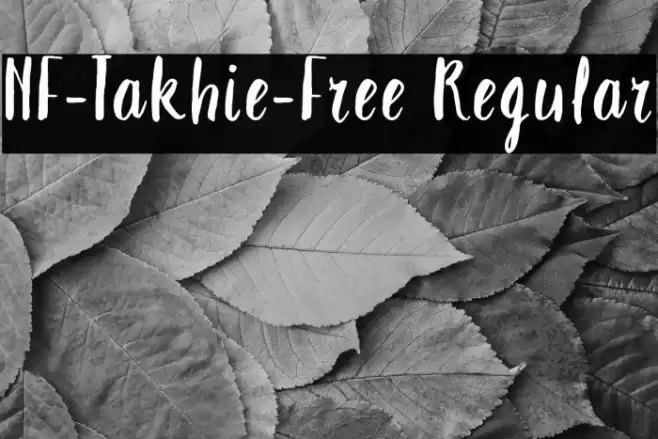 NF-Takhie-Free Regular Font examples