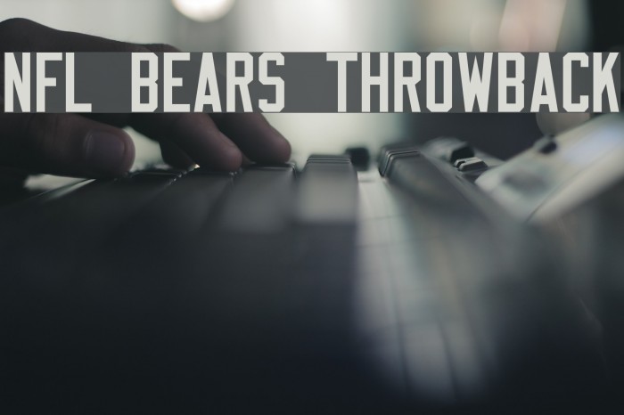 NFL Bears Throwback Font examples