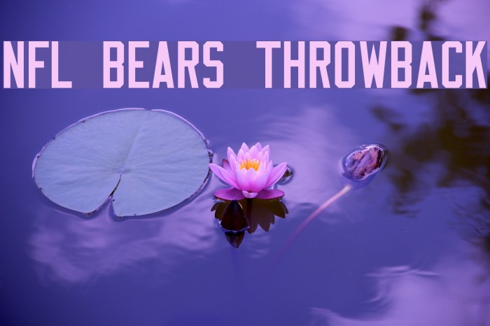 NFL Bears Throwback Font examples