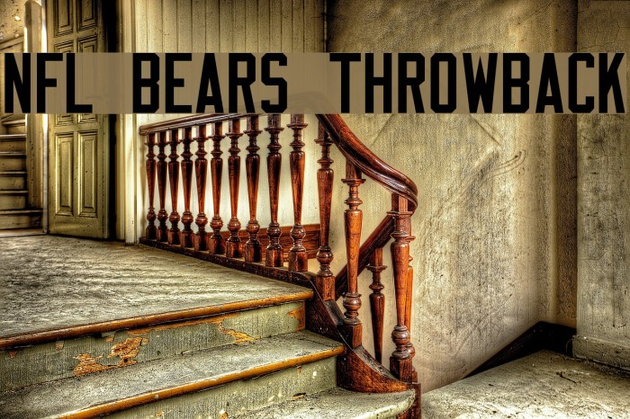 NFL Bears Throwback Font examples