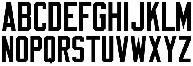 NFL Bears Throwback Font LOWERCASE