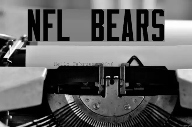 NFL Bears Font examples