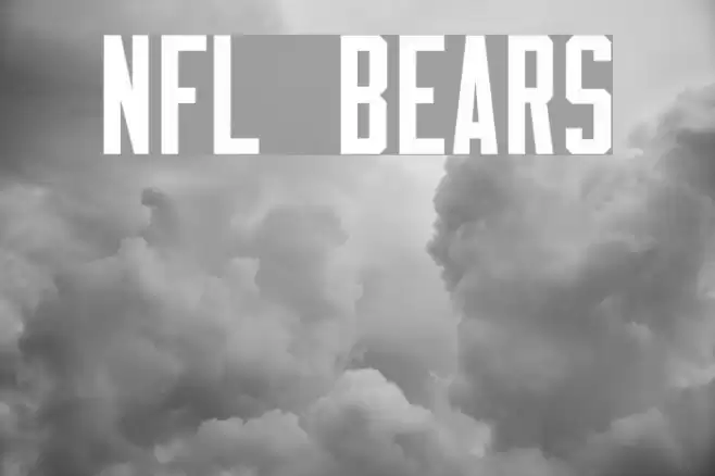 NFL Bears Font examples