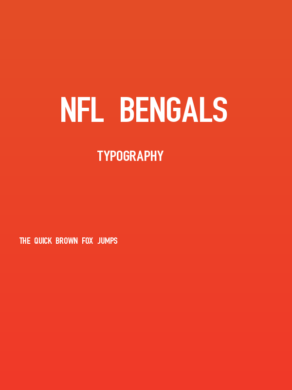 NFL Bengals Poster