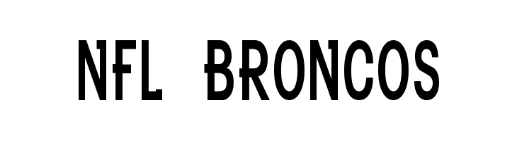 NFL Broncos  Free Fonts Download