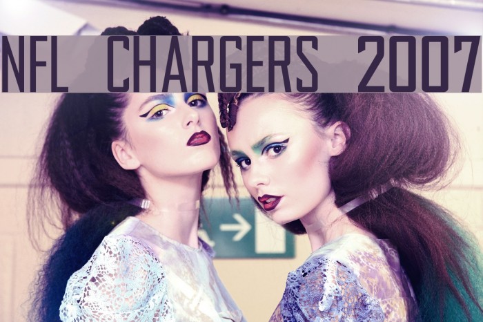 NFL Chargers 2007 Font examples