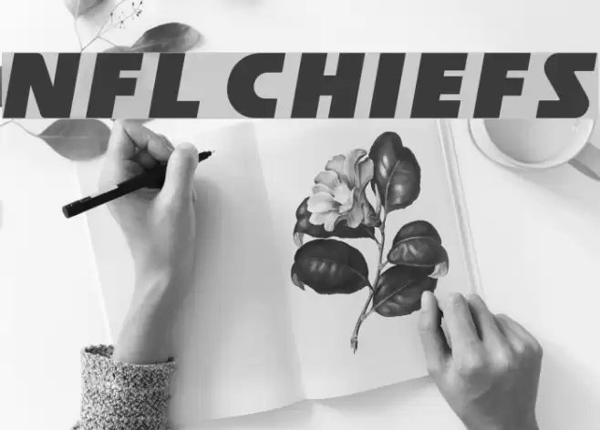 NFL Chiefs Font examples