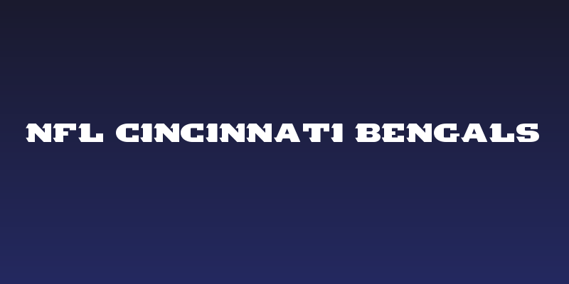 NFL Cincinnati Bengals Social Header