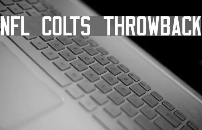 NFL Colts Throwback Example 1