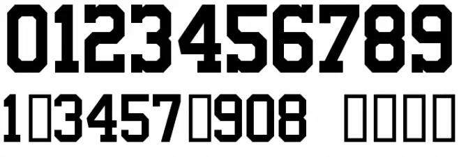 NFL Cowboys Throwback Font OTHER CHARS