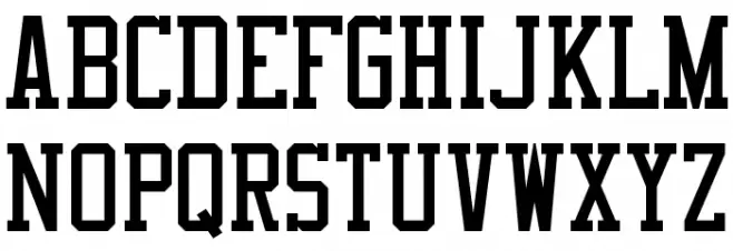 NFL Cowboys Throwback Шрифта ВЕРХНИЙ
