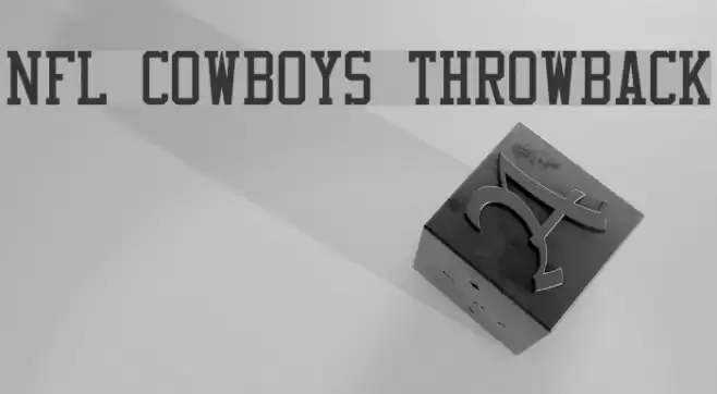 NFL Cowboys Throwback Font examples