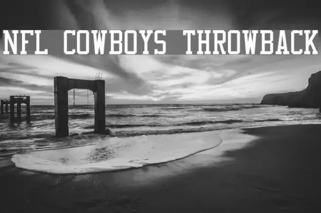 NFL Cowboys Throwback Font examples