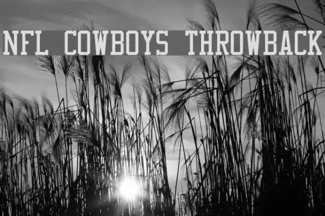 NFL Cowboys Throwback Font examples