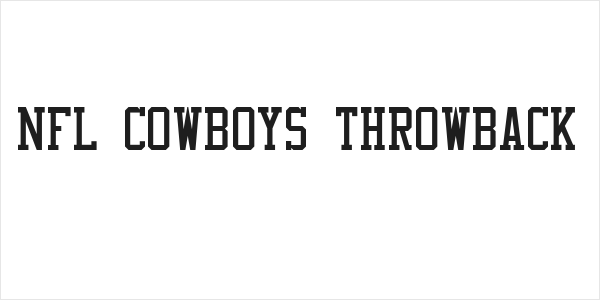 NFL Cowboys Throwback Logo
