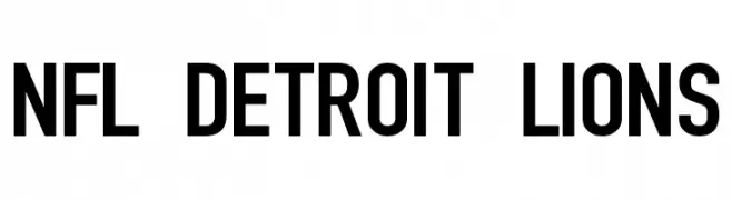 NFL Detroit Lions  Fuentes Gratis Descargar