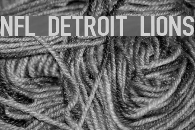 NFL Detroit Lions Font examples