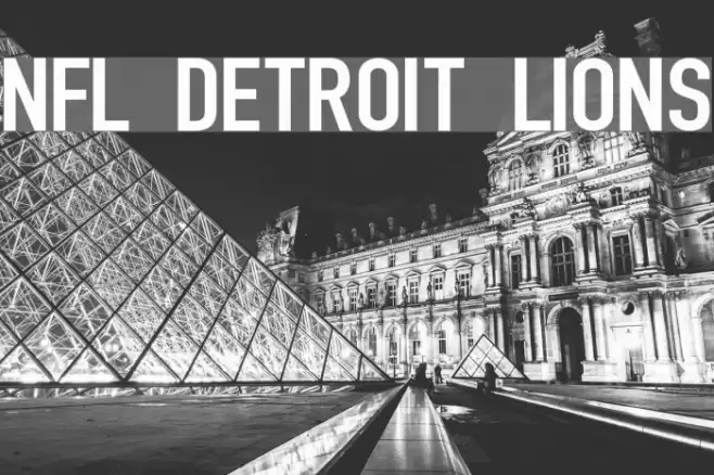 NFL Detroit Lions Font examples