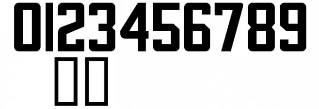NFL Falcons Font OTHER CHARS