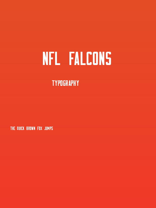 NFL Falcons Poster