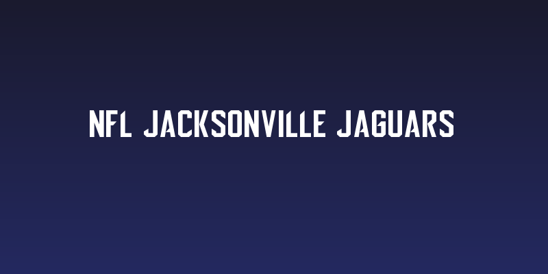 NFL Jacksonville Jaguars Social Header