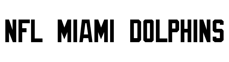 Miami Dolphins Font Svg