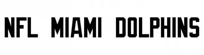 NFL Miami Dolphins  Frei Schriftart Herunterladen