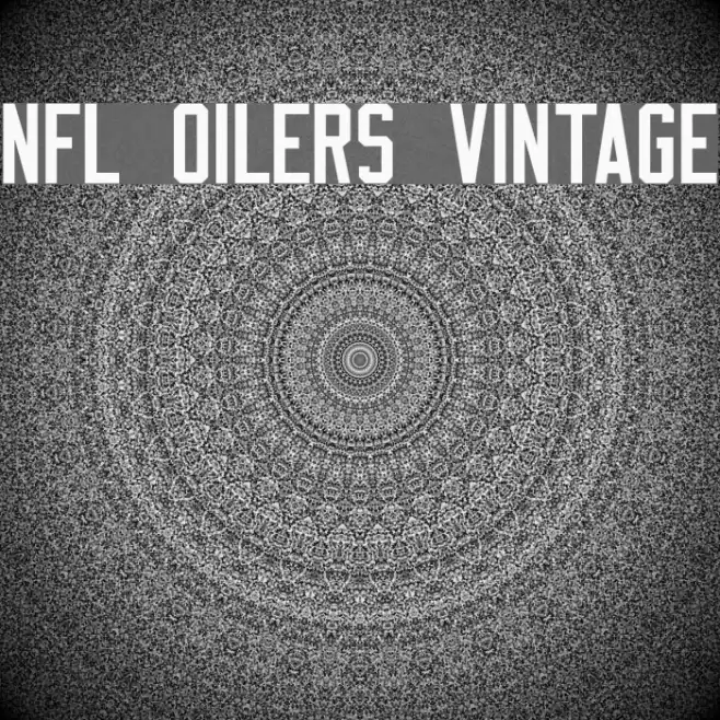 NFL Oilers Vintage Font examples