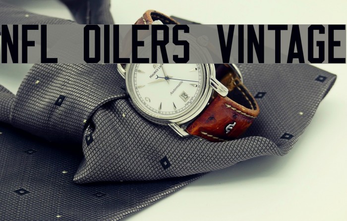 NFL Oilers Vintage Font examples