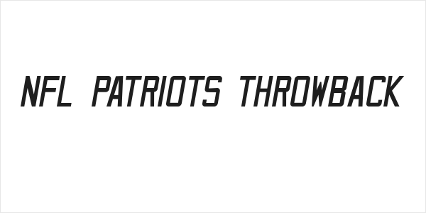 NFL Patriots Throwback Logo