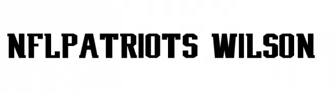 NFL Patriots (Wilson)  Fuentes Gratis Descargar