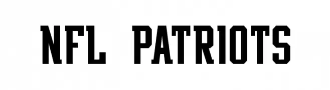 NFL Patriots  Frei Schriftart Herunterladen