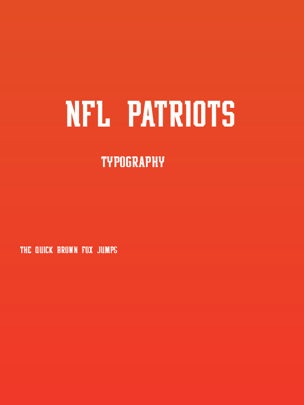 NFL Patriots Poster
