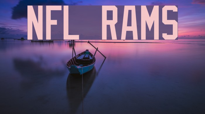 NFL Rams Font  Download for Free 