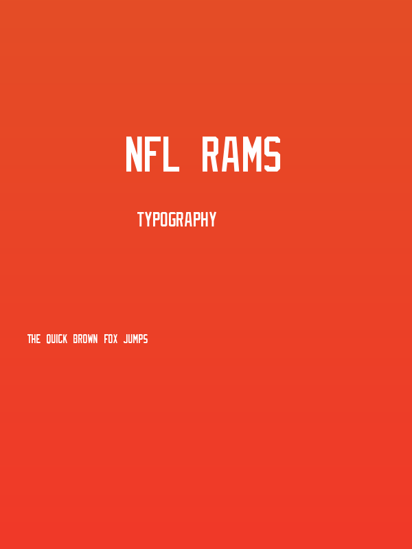 NFL Rams Poster