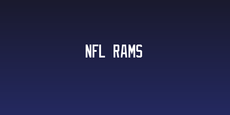 NFL Rams Social Header
