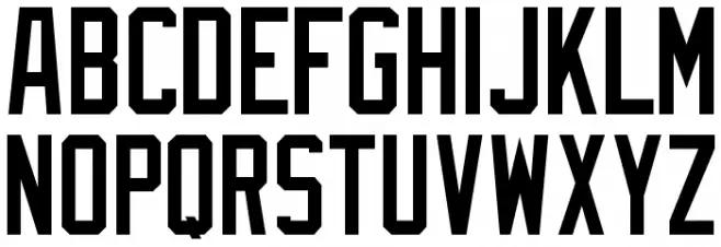 NFL Rams Font LOWERCASE