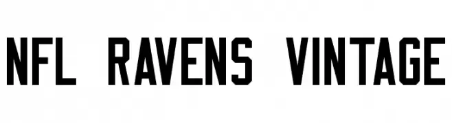 NFL Ravens Vintage  Free Fonts Download