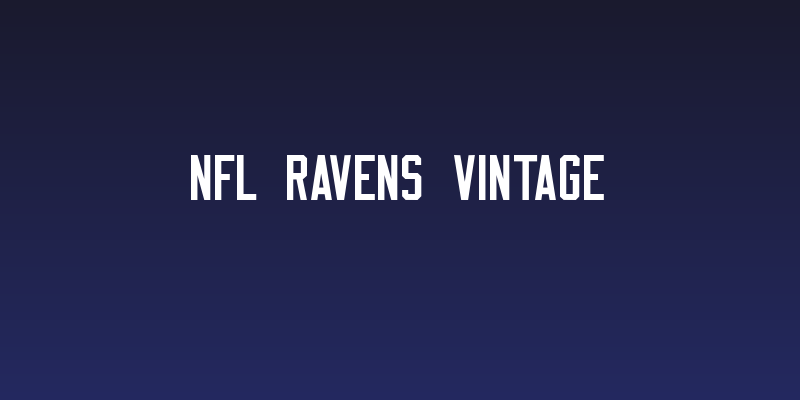NFL Ravens Vintage Social Header