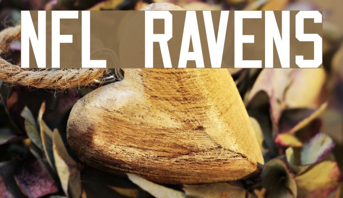 NFL Ravens Font examples