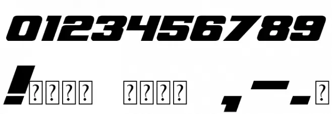 NFL RedZone フォント その他の文字