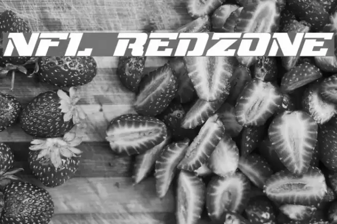 NFL RedZone フォント examples