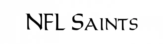 NFL Saints  Frei Schriftart Herunterladen