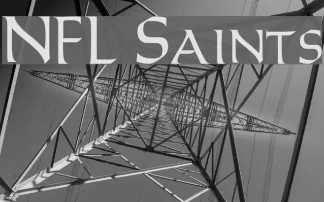 NFL Saints Font examples