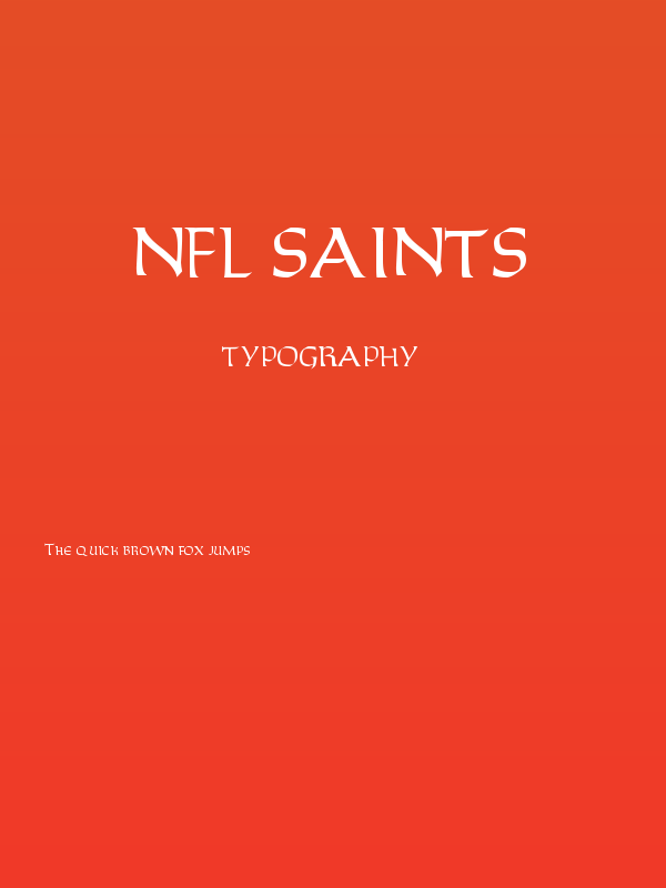 NFL Saints Poster