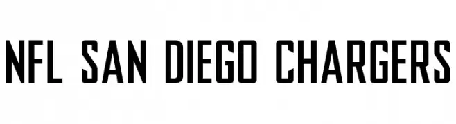 NFL San Diego Chargers  नि: शुल्क फ़ॉन्ट्स डाउनलोड